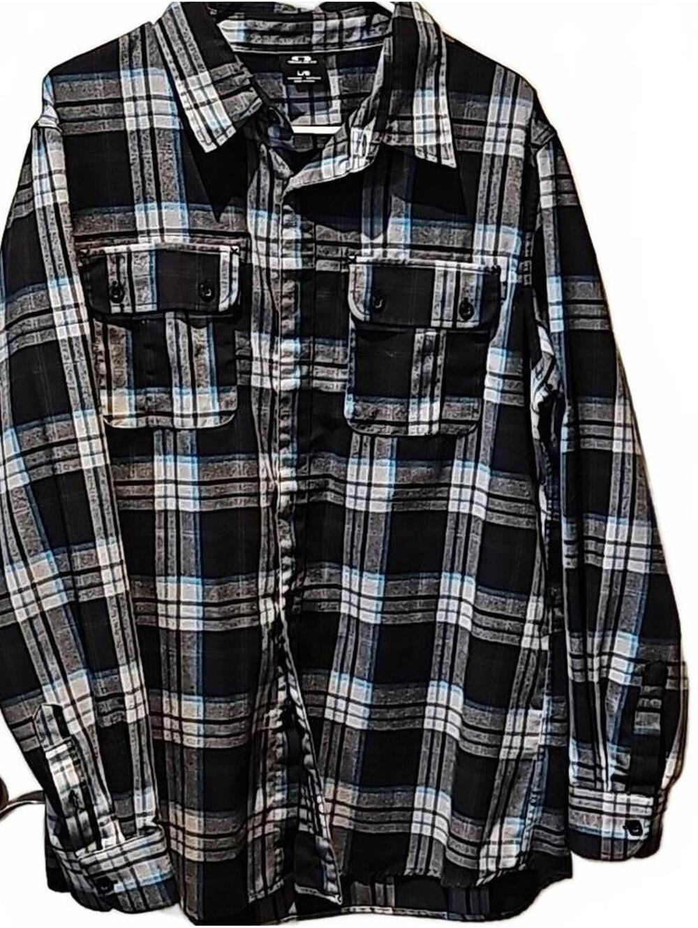 Oakley Flannel Button Up Long Sleeve shirt Men's Plaid Size L
